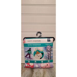 Warm Essentials Warm Underwear With Stretch Girls Set Size L Squishmallows